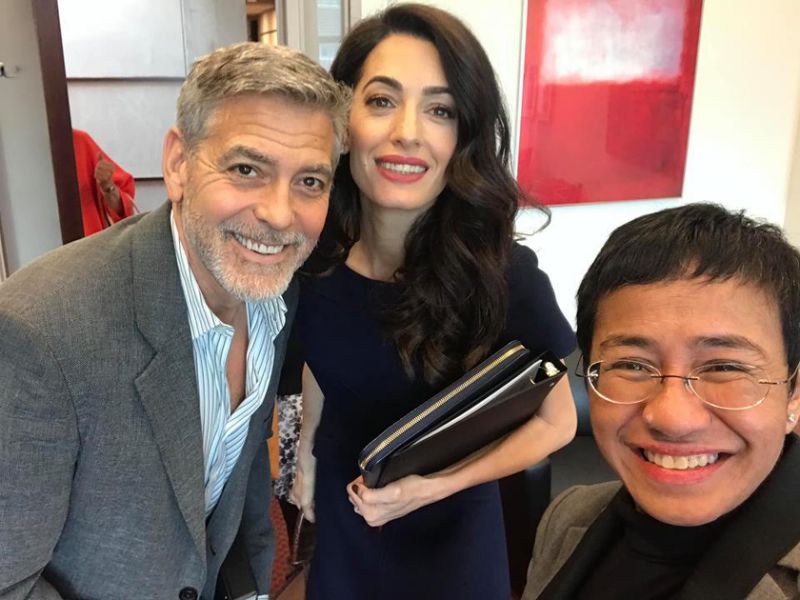 AMAL CLOONEY AVOCATE REUNIT UNE EQUIPE DE JURISTES INTERNATIONAUX POUR DEFENDRE MARIA RESSA JOURNALISTE PHILIPPINE