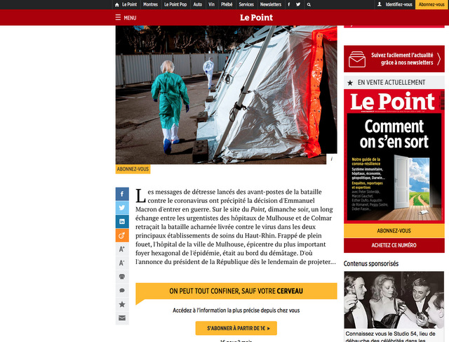 COVID-19 : LES INFORMATIONS DOIVENT ÊTRE ACCESSIBLES A TOUS GRATUITEMENT !