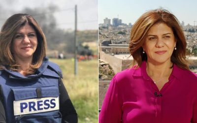 HOMMAGE À SHIREEN ABU AKLEH JOURNALISTE  POUR AL JAZEERA