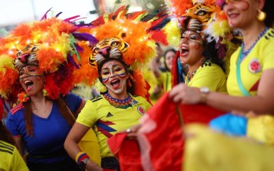 COUPE DU MONDE FÉMININE DE FOOTBALL ET EXPLOSION DE JOIE DES FANS COLOMBIENNES